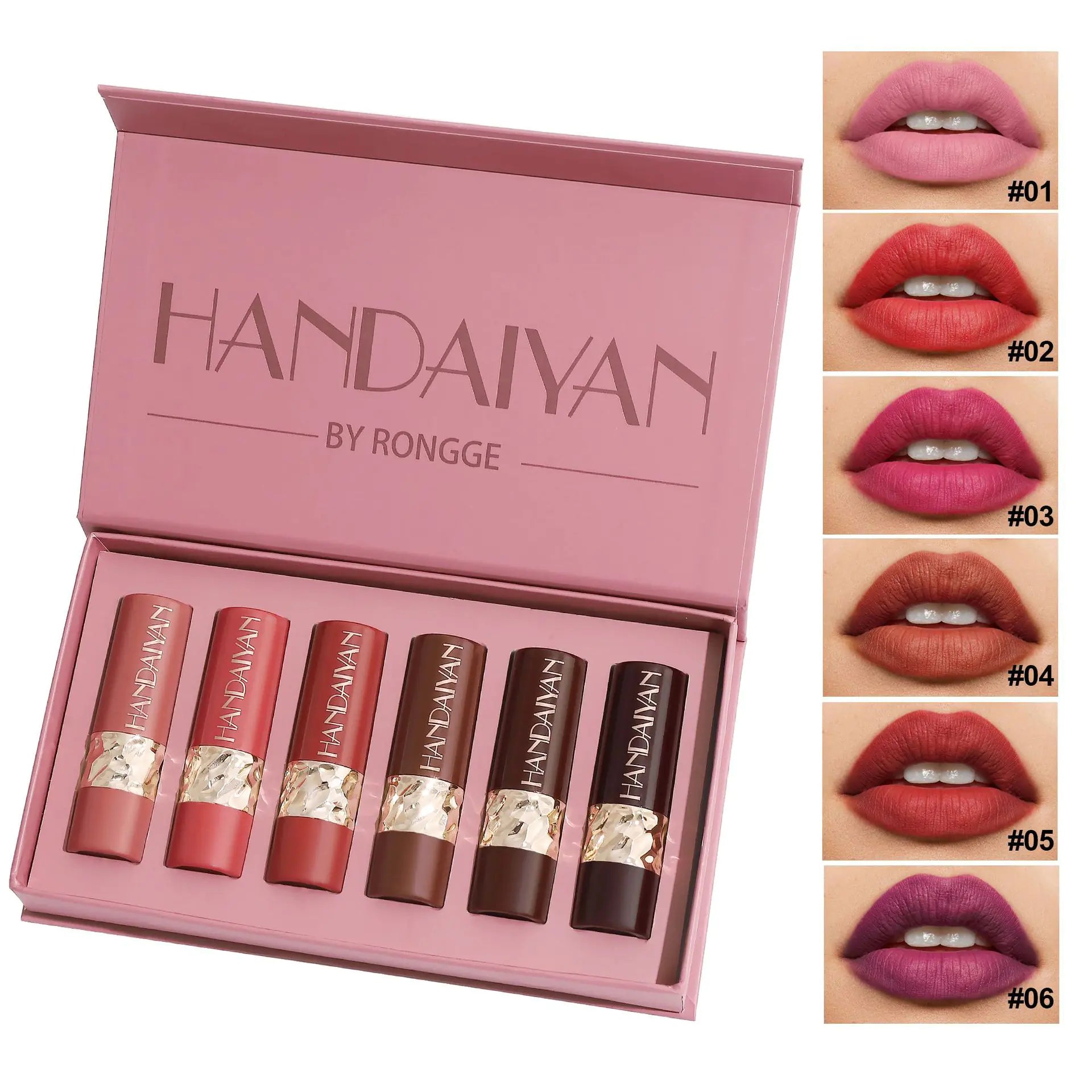 Natural Matte Lipstick Set in Easy Colors