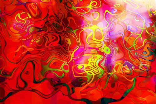 Spaghetti Betty Abstract Pop Art Canvas Print