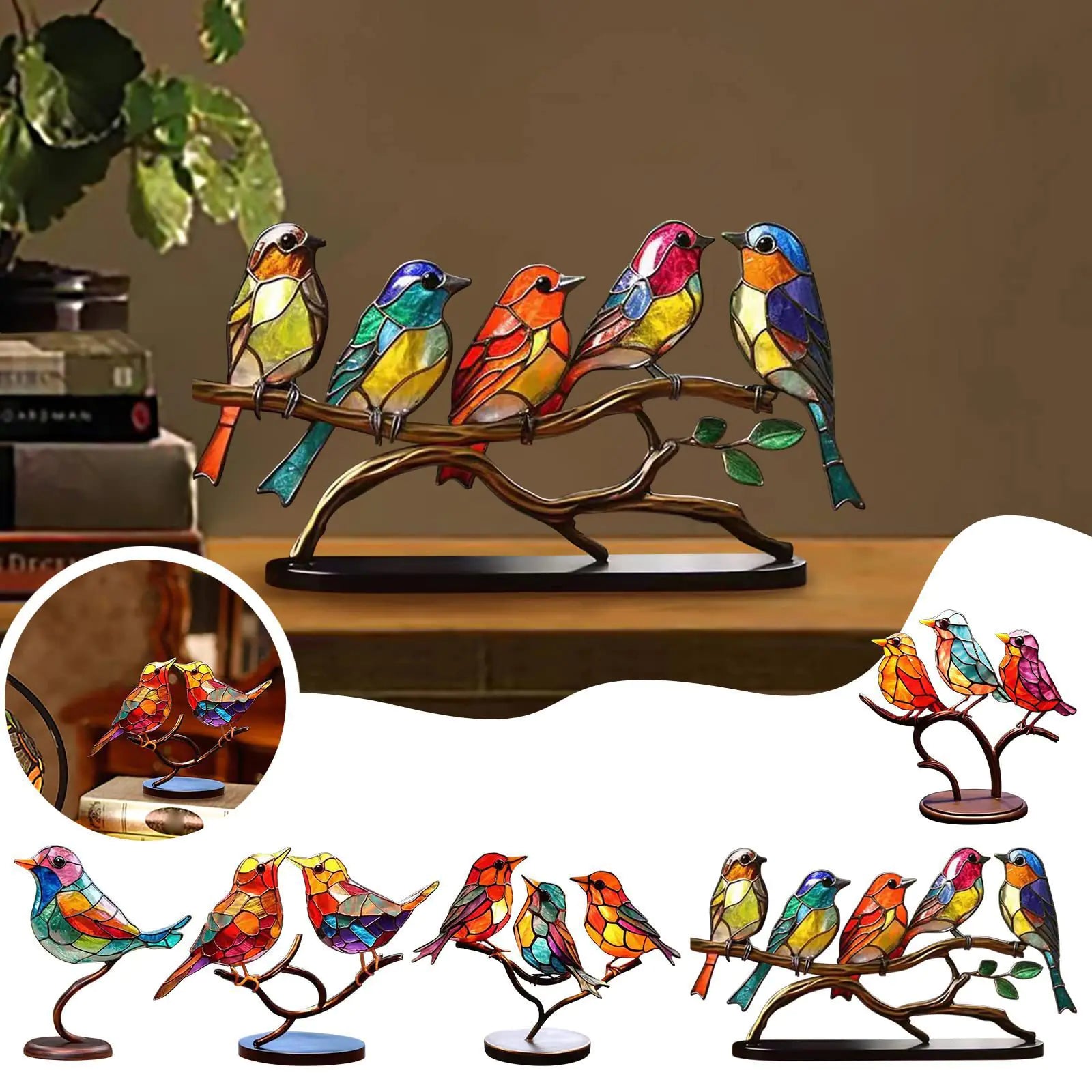 Bird Series Alloy Figurines