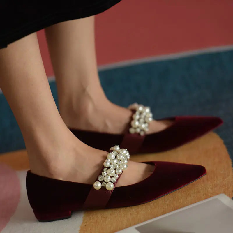 Beautiful Mary Jane Strappy Flats - Vintage Style Shoes