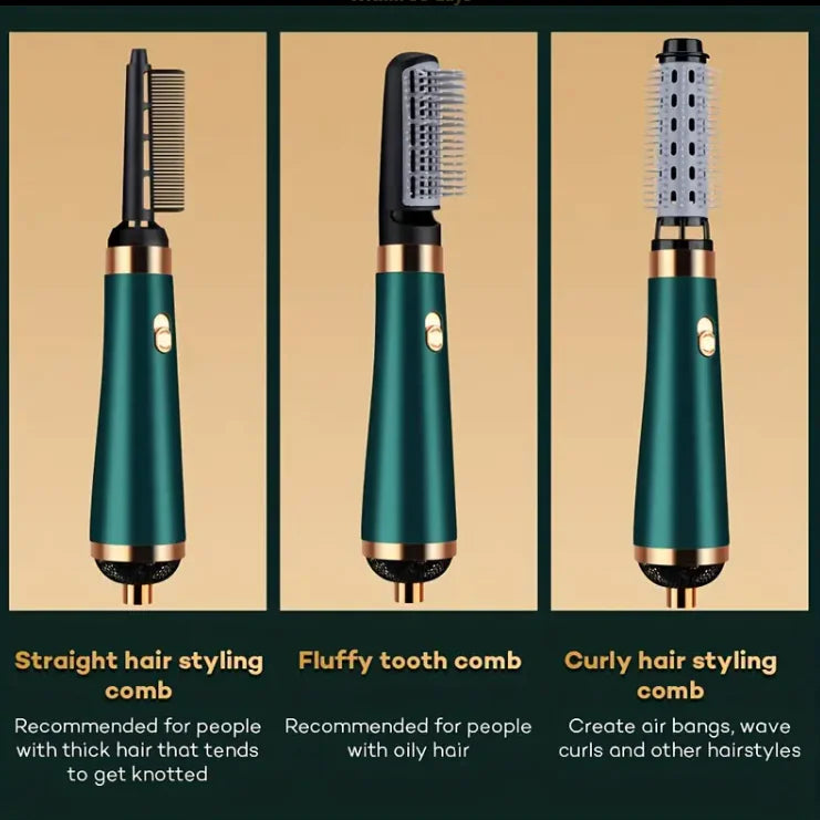 3-in-1 Negative Ion Hot Air Curling and Straightening Comb
